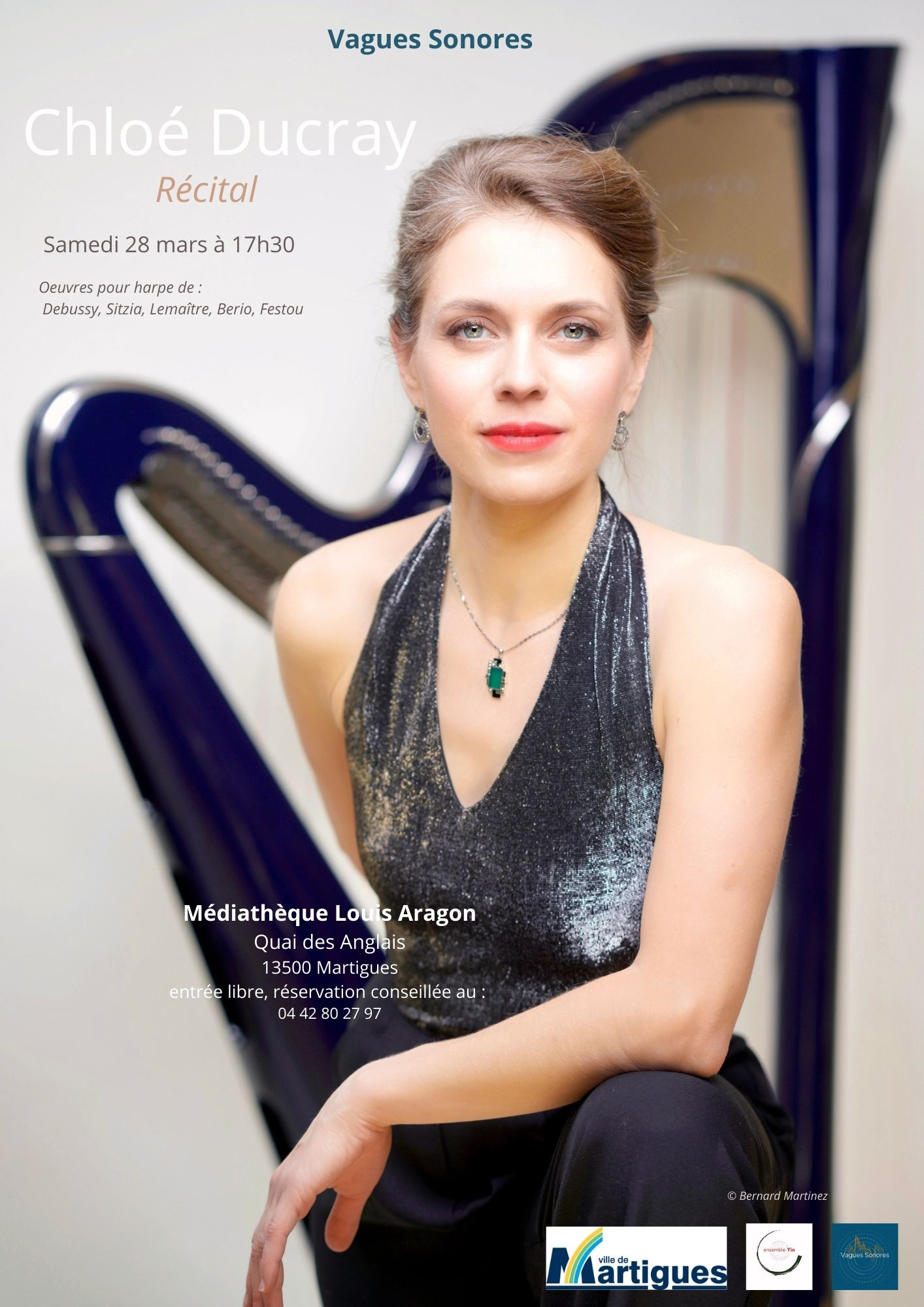 Récital de harpe par Chloé Ducray - Vagues Sonores